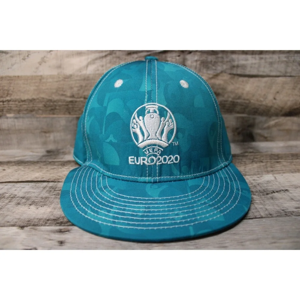 Euro 2020 Soccer Hat‎ Teal Fitted Youth Size